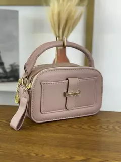 Bolsa 2 Zíperes e Fivela Decorativa - Flávia - Lilo Acessórios | Atacado de bolsas 