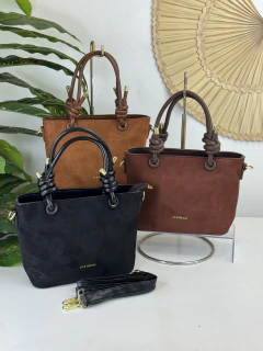 Bolsas Suede Estruturada com Alça em Nó - Helena