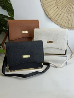 Bolsa com Borda Metálica - Violeta