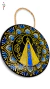MANDALA NOSSA SENHORA APARECIDA CERÂMICA - 16cm