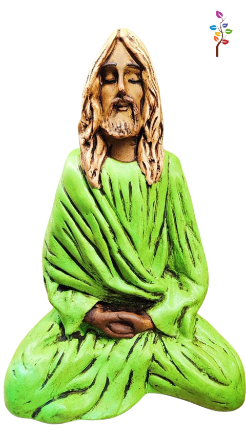 IMAGEM JESUS MEDITANDO GESSO - Símbolo de Paz, Serenidade, Fé. na internet