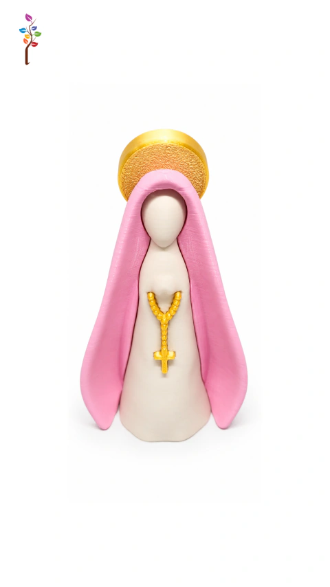 SANTINHA DECORATIVA CORES DIVERSAS A ESCOLHER 9cm - Não quebra