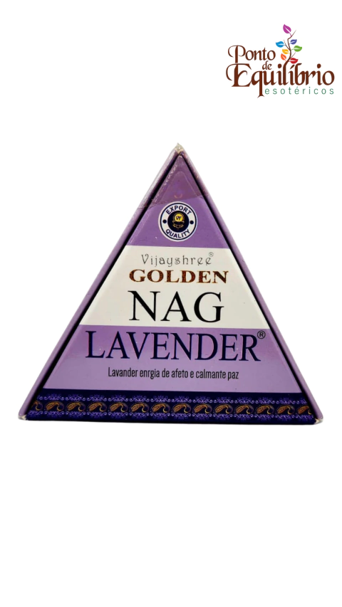 INCENSO CONE GOLDEN NAG MASSALA - LAVENDER