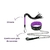 Coleira com Guia de Corrente e Chicote Sensual Lilas BDSM - comprar online
