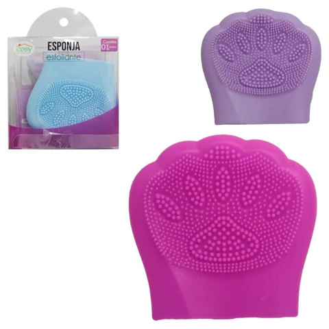 Esponja de Silicone Limpeza Facial Pata - Massageadora e Removedora de Impurezas