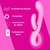 Vibrador Dupla estimulação MEDUSA Flexivel 2 em 1 Casal intt