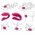 Vibrador de Casal com Sugador de Clitoris Via Bluetooh e Aplicativo Ios e Android Casal Tech - Enaltecer - Bem-Estar Íntimo