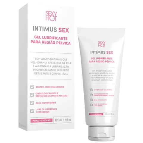Gel Lubrificante e Hidratante da Região Pelvica INTIMUS SEX
