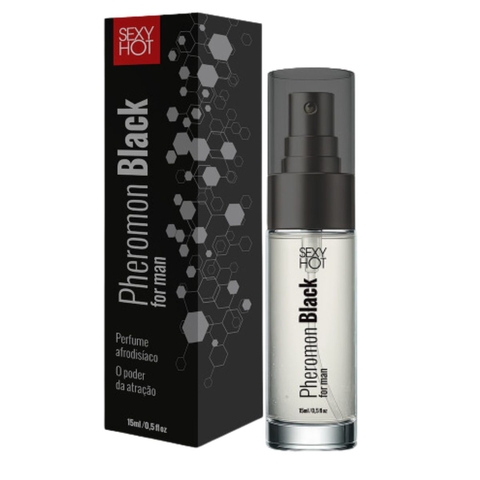 Perfume Black for Men Masculino c Feromonios Corporal 212
