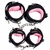 Kit Sado Completo Sadomasoquismo Preto com Rosa 8 peças - comprar online
