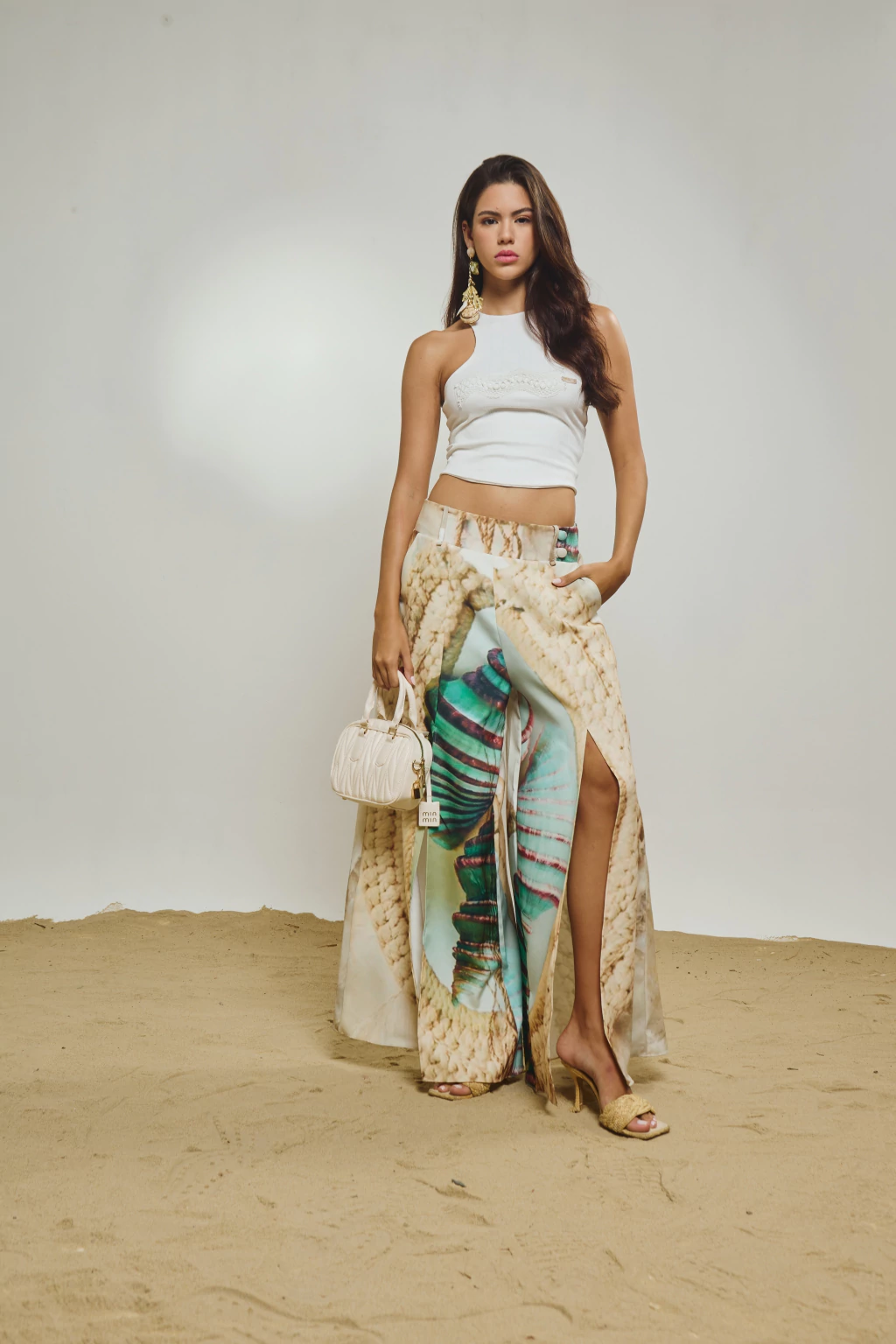 Calça Pantalona Estampada UAU