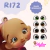 Cartela de Olhos Resinados R172 - comprar online