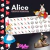 Cartela de Adesivos Resinados Alice
