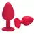 PLUG ANAL EM SILICONE - FORMATO ROSA - TAMANHO P