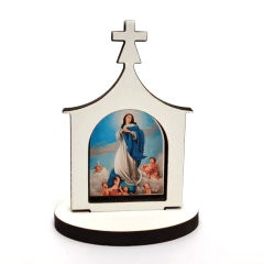 Oratório Capelinha em MDF 9 cm kit 2 unidades - comprar online