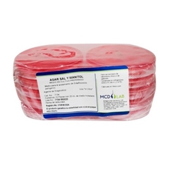 Agar Sal y Manitol con 10 placas MCD LAB