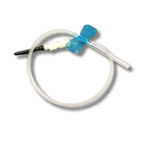 Aguja Mariposa Equipo Alado Azul 23G Esteril C/10 PZS