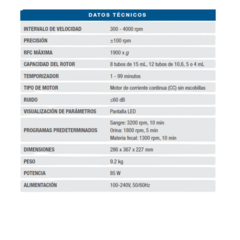Centrifuga Clinica Modelo DM0412S en internet