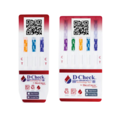 Antidoping D-Check 3 Met-Coc-Thc + Alcohol C/25 Tarjetas - comprar en línea