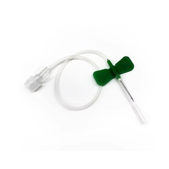 Aguja Mariposa 21G Verde Para Venosclisis C/10 Pzs