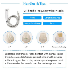 Microneedling Maquina Radiofrecuencia De Oro Cristal Honkong
