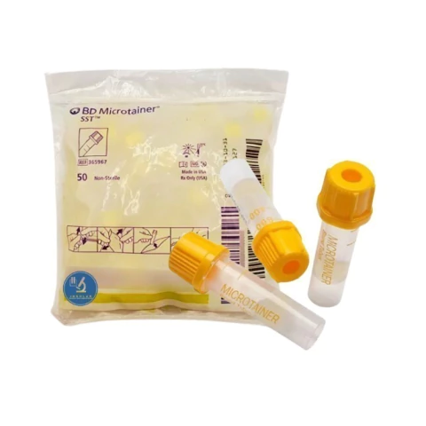 Tubo Microtainer Amarillo/ Oro Bd C/50 Pzs