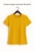 Camiseta Feminina Amarelo Ouro 100% Algodão - Pacote 10 unidades - comprar online