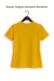 Camiseta Feminina Amarelo Ouro 100% Algodão - Pacote 10 unidades na internet