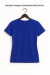 Camiseta Feminina Baby Look Azul Royal - 100% Algodão - Pacote 10 unidades na internet