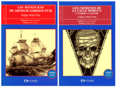 Edgar Allan Poe Las Aventuras de Arthur Gordon Pym y Los Crímenes de la Calle Morgue Pack dos Libros - Libro Nuevo