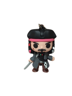 Llavero de Jack Sparrow de Piratas del Caribe Con Correa