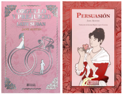 Orgullo y Prejuicio y Persuasión de Jane Austen Pasta Dura Colección Fractales