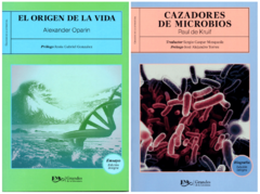 El origen de la vida Alexander Oparin y Cazadores de Microbios Paul de Kruif Pack Dos Libros - Libro Nuevo