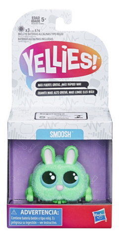 Yellies Smoosh Hasbro Mascota Conejo que se Activa por Voz