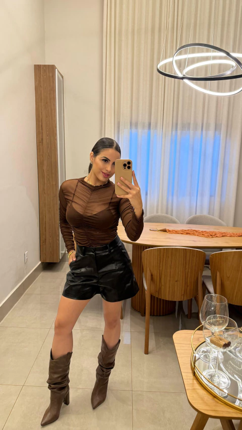 BODY TULE DRAPEADO - comprar online