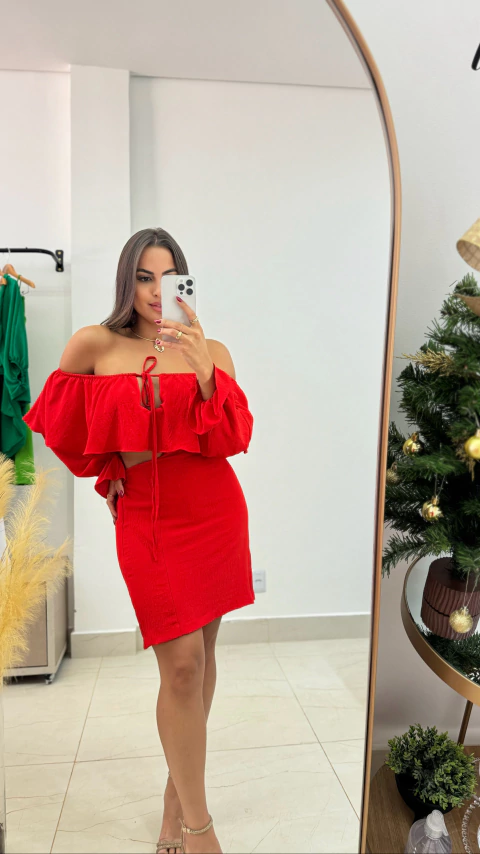 Vestido Ombro á Ombro