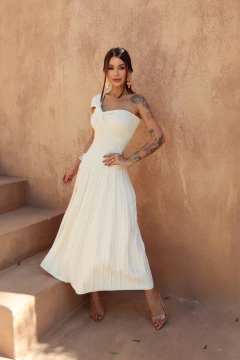 Vestido Lumiere Midi Tricot - loja online