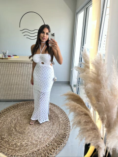 Vestido Sereia Tricot Branco - comprar online