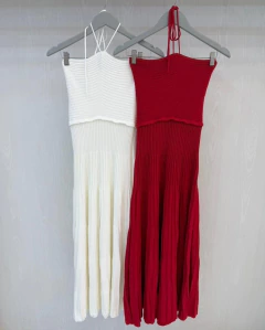 Vestido Mídi Tricot Amarração na internet