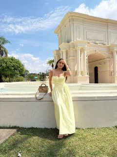 VESTIDO GIO BUSTO DRAPEADO ALÇA FINA - Marzul Beachwear