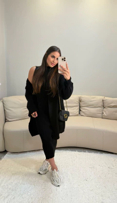 CONJUNTO VESTIDO CARDIGAN TRICOT - loja online