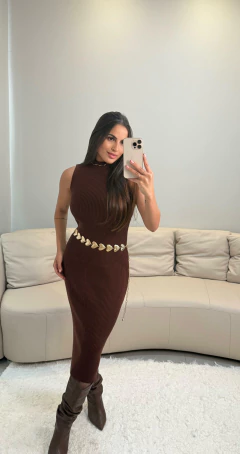 CONJUNTO VESTIDO CARDIGAN TRICOT na internet