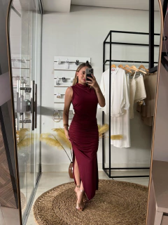 Imagem do Vestido Suplex Midi Drapeado