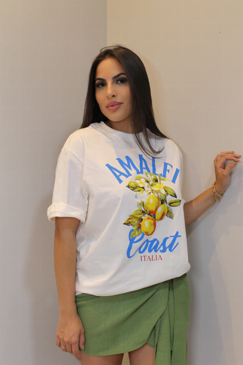 Saia de Linho Nó Verde Oliva