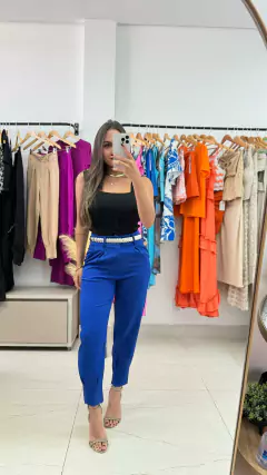 Calça Cenoura Azul - comprar online