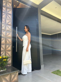 Conjunto Mya Blusa e Calça Branco