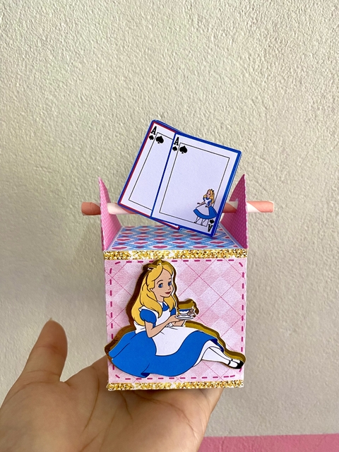 Caixa canudo - ALICE NO PAÍS DAS MARAVILHAS (10 unidades)