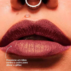 Batom Liquido Matte Glitter Effect Avon Power Stay