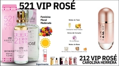 521 Rose Vip Amakha Paris - Inspirado em 212 Vip Rose na internet
