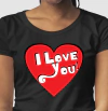 Camiseta Feminina I Love You! - Reserva INK